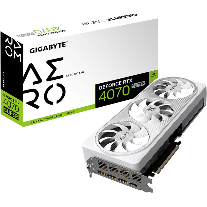 Gigabyte GeForce RTX™ 4070 SUPER AERO OC 12G Graphics Card Gigabyte GeForce RTX™ 4070 SUPER AERO OC 12G Graphics Card
